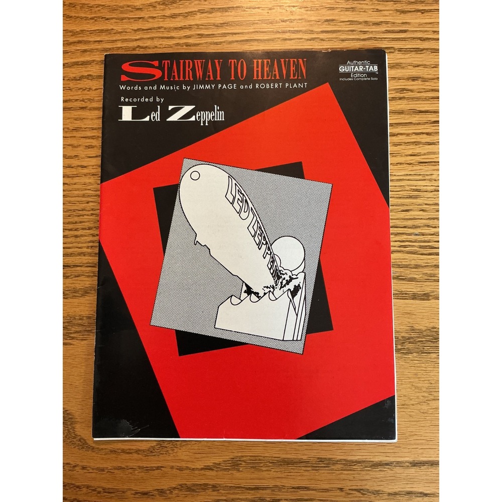 Led Zeppelin Stairway to Heaven Sheet Music Guitar Tab Edition Warner Bros